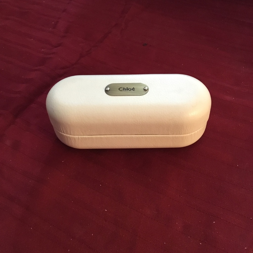 Chloé White Hard Shell Eyewear Case